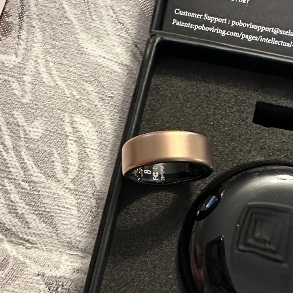 POBOVi Gen-1 Smart Ring - Rose Gold Size 8